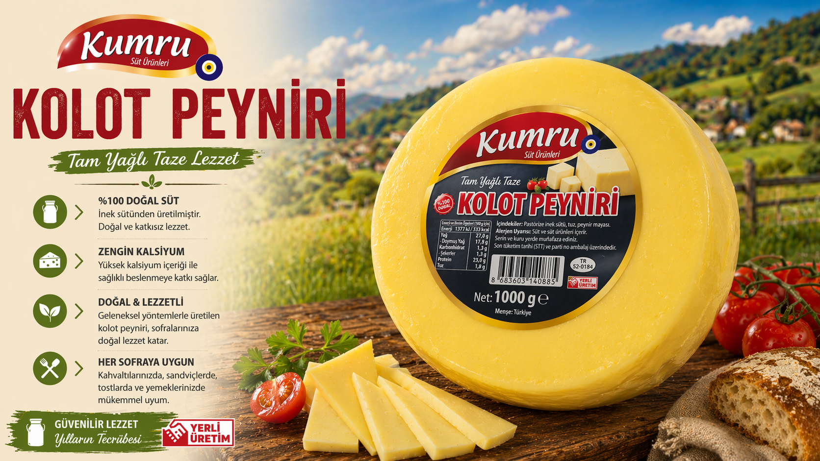 Yalova Kahvaltılarının Vazgeçilmezi: Özel Üretim Kumru Süt Ürünleri Dil Peyniri